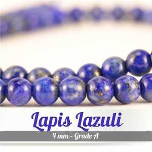 Perles en Lapis Lazuli - 4mm - Grade APerles