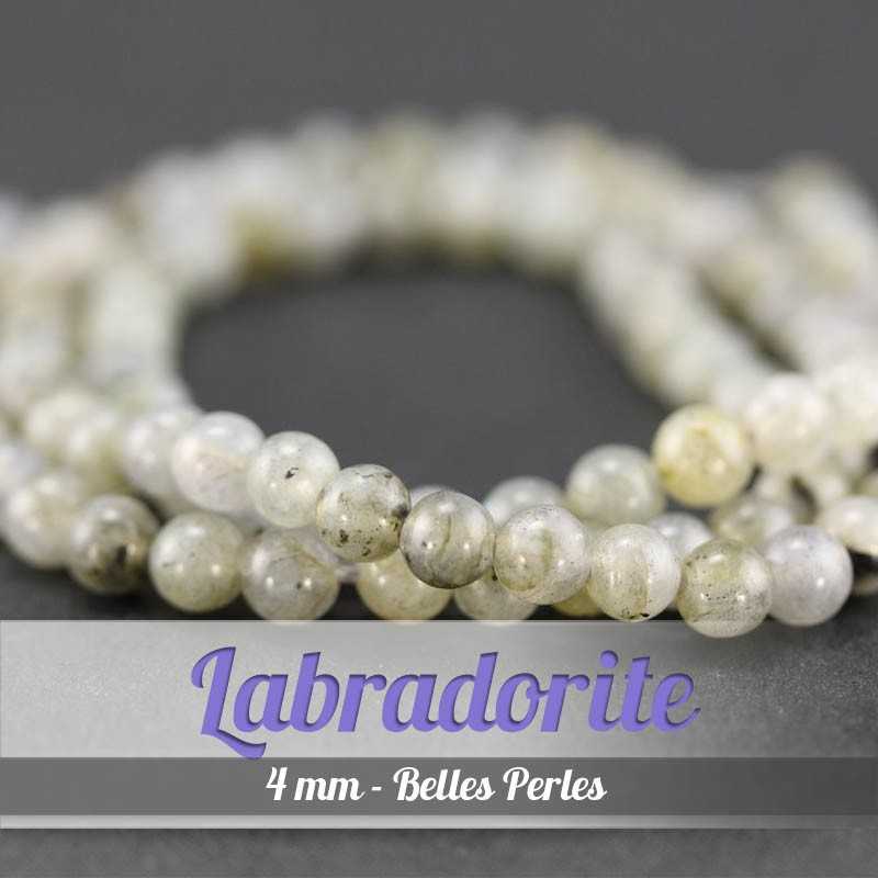 Perles en Labradorite - 4mm - Belles PierresPerles
