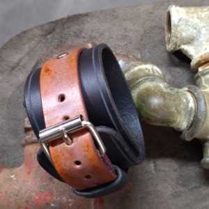 Bracelet de force 40mm Purple Rusty Simple lanière - Boucle finition nickelée