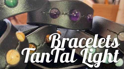 Menu bracelet en cuir artisanaux Tantal Light